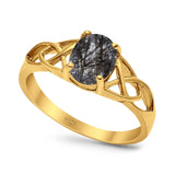 Oval Celtic Trinity Knot Ring