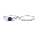 Three Stone Round Vintage Style Ring