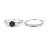 Three Stone Round Vintage Style Ring