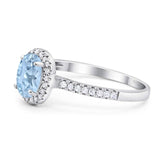Art Deco Oval Natural Stone Wedding Ring