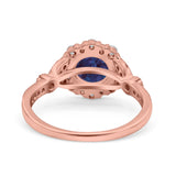 Art Deco Halo Engagement Ring