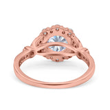 Art Deco Halo Engagement Ring