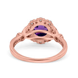 Art Deco Halo Engagement Ring