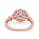 Art Deco Halo Engagement Ring