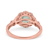 Art Deco Halo Engagement Ring