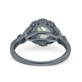 Art Deco Halo Engagement Ring