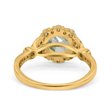 Art Deco Halo Engagement Ring