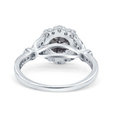 Art Deco Halo Engagement Ring