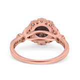 Art Deco Halo Engagement Ring