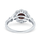 Art Deco Halo Engagement Ring