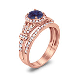 Art Deco Two Piece Bridal Ring