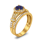 Art Deco Two Piece Bridal Ring