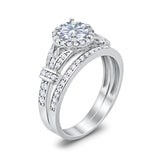 Art Deco Two Piece Bridal Ring