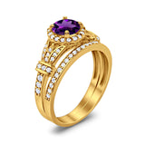 Art Deco Two Piece Bridal Ring