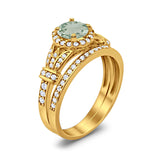 Art Deco Two Piece Bridal Ring