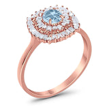 Round Natural Stone Cocktail Ring