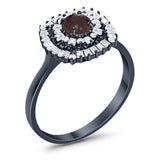 Round Natural Stone Cocktail Ring