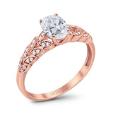 Oval Natural Stone Vintage Marquise Style Ring