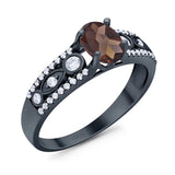 Vintage Style Oval Natural Stone Ring