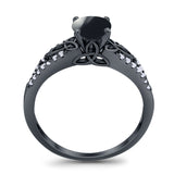 Vintage Style Round Natural Stone Ring