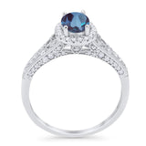 Vintage Style Oval Natural Stone Art Deco Ring
