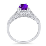 Vintage Style Oval Natural Stone Art Deco Ring
