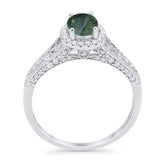 Vintage Style Oval Natural Stone Art Deco Ring