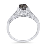 Vintage Style Oval Natural Stone Art Deco Ring