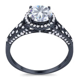 Vintage Style Round Natural Stone Ring