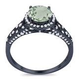 Vintage Style Round Natural Stone Ring
