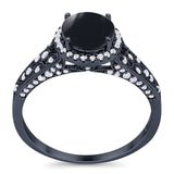 Vintage Style Round Natural Stone Ring