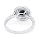 Vintage Style Round Natural Stone Ring