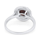 Vintage Style Round Natural Stone Ring