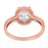 Art Deco Oval Natural Stone Wedding Ring