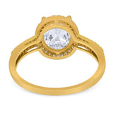 Art Deco Oval Natural Stone Wedding Ring