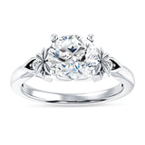 IGI Certified Round 3 Carat Lab Grown Diamond Floral Ring