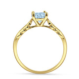 leaf Solitaire Ring