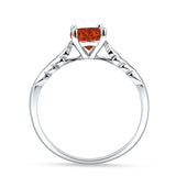 leaf Solitaire Ring