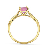 leaf Solitaire Ring
