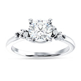 14K Gold IGI Certified Round 3 Carat Lab Grown Diamond Art Deco Ring