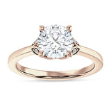 IGI Certified Round 1 Carat Lab Grown Diamond Leaf Floral Ring