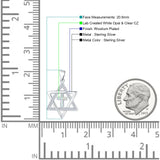  Star Of David & Cross Pendant 