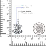 Filigree Frog Pendant Necklace
