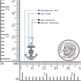 Anchor & Helm Pendant Necklace