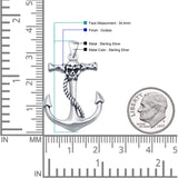 Anchor & Skull Pendant Necklace