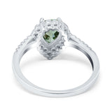 Art Deco Teardrop Pear Ring