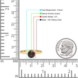 Art Deco Round Solitaire Gold Ring