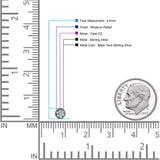 Round Stud Earrings