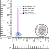Minimalist Evil Eye Stud Earrings
