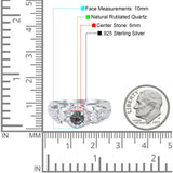 Art Deco Round Natural Stone Filigree Ring